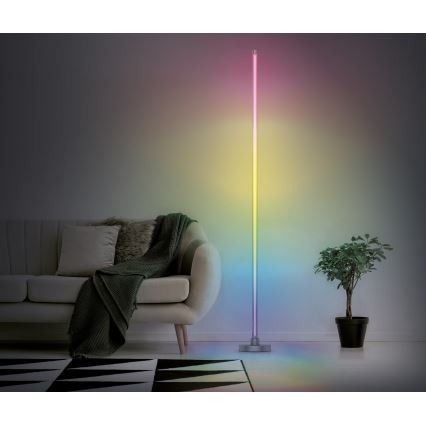 Lámpara de pie LED RGB regulable RAINBOW LED/18W/230V Wi‑Fi Tuya + mando a distancia