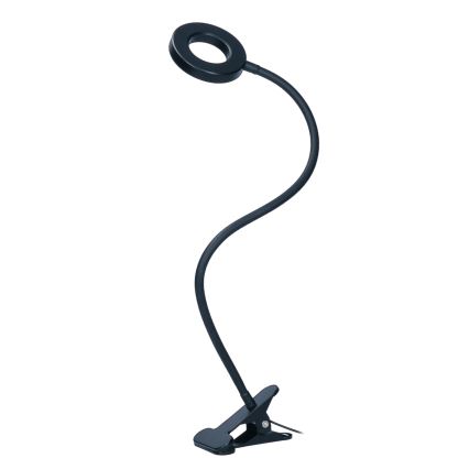 Lámpara de mesa LED regulable con pinza LED/8W/230V 3000/4000/5000K negra