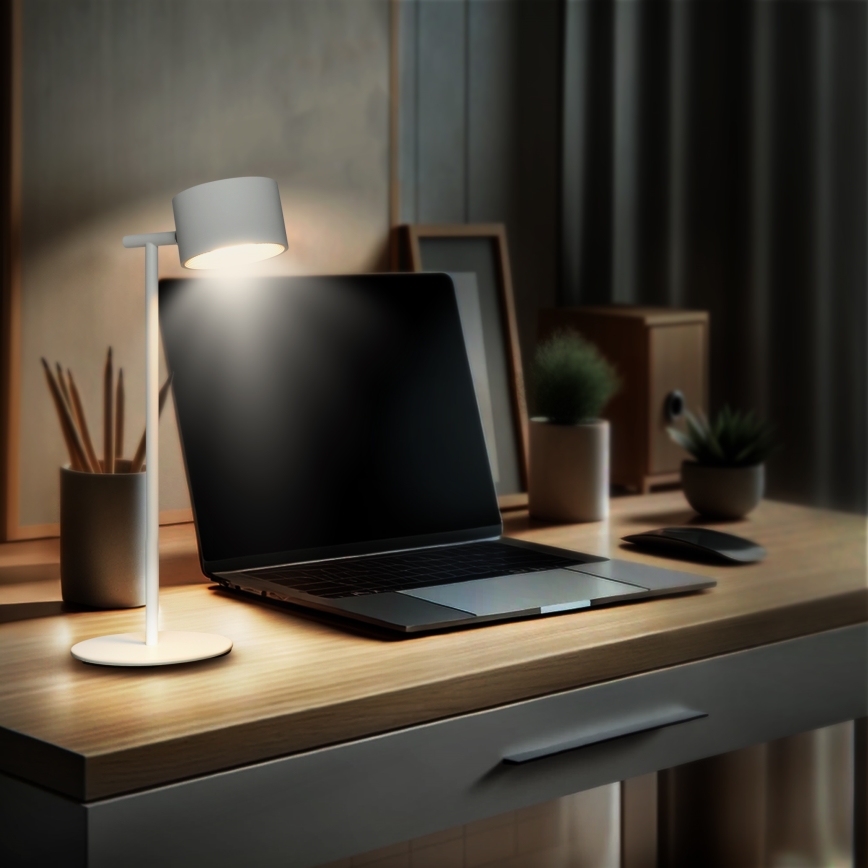 Lámpara LED táctil regulable recargable 3 en 1 LED/4W/2000 mAh 3000/4000/6500K blanca