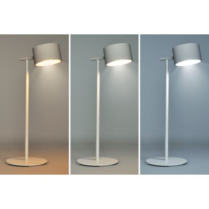 Lámpara LED táctil regulable recargable 3 en 1 LED/4W/2000 mAh 3000/4000/6500K blanca