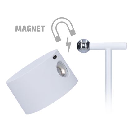 Lámpara LED táctil regulable recargable 3 en 1 LED/4W/2000 mAh 3000/4000/6500K blanca