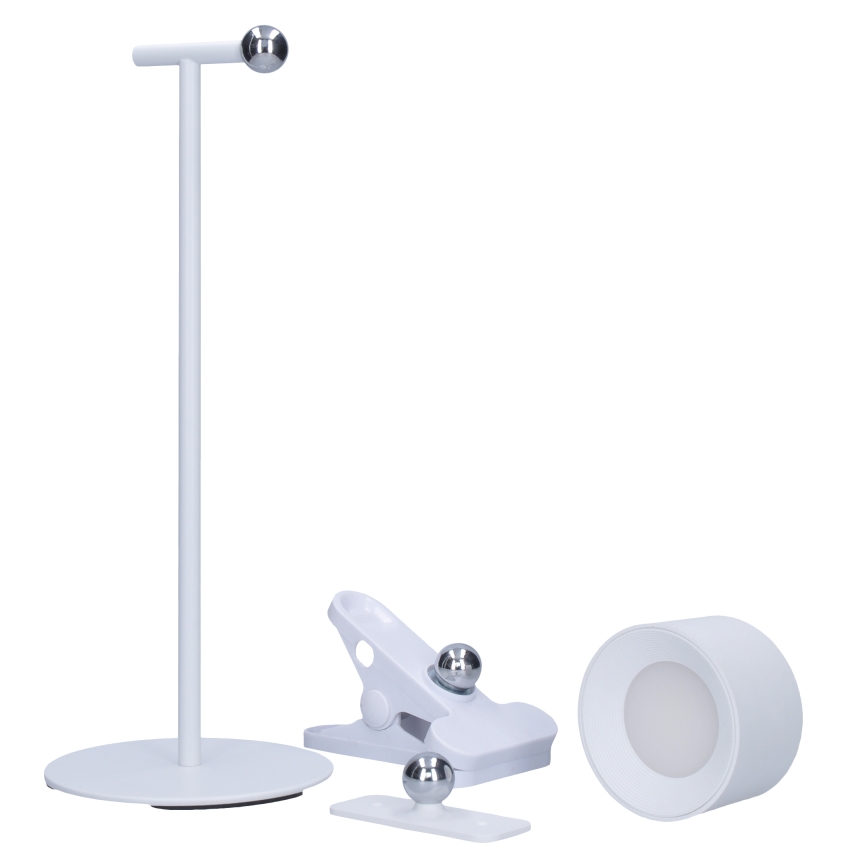 Lámpara LED táctil regulable recargable 3 en 1 LED/4W/2000 mAh 3000/4000/6500K blanca