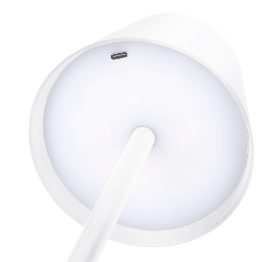 Lámpara de mesa táctil recargable y regulable LED LUCCA LED/3,7V 3000/4000/6500K 2000 mAh blanca