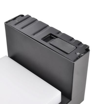 LED Luz solar de pared con sensor de movimiento y crepuscular PALERMO LED/5W/3,7V 2000 mAh IP54 negro