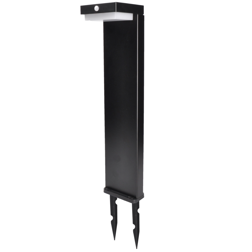 Lámpara solar LED con sensor de movimiento y crepuscular PALERMO LED/5W/5V 2000 mAh IP54 negro
