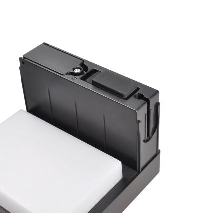 Lámpara solar LED con sensor de movimiento y crepuscular PALERMO LED/5W/5V 2000 mAh IP54 negro
