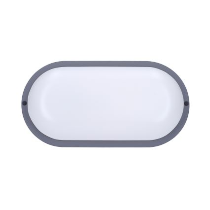 Aplique LED para exterior LED/13W/230V 4000K IP54 gris ovalado
