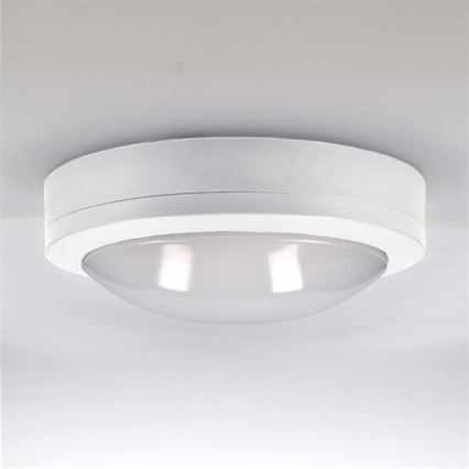 Plafón LED de exterior SIENA LED/13W/230V IP54 diá. 17 cm blanco