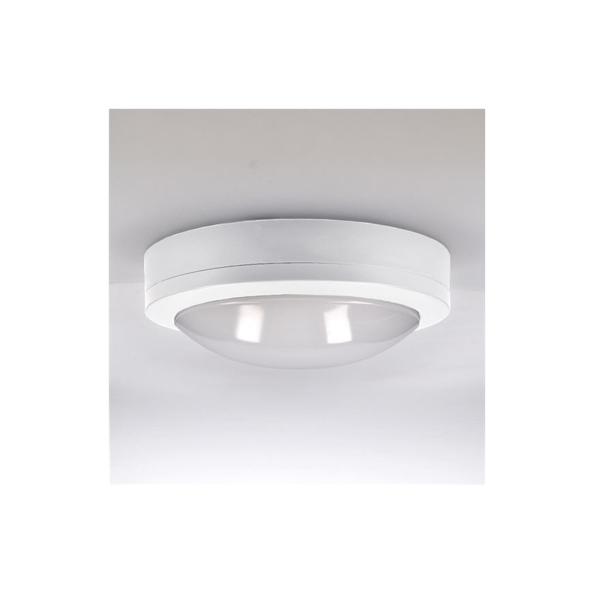 Plafón LED de exterior SIENA LED/13W/230V IP54 diá. 17 cm blanco