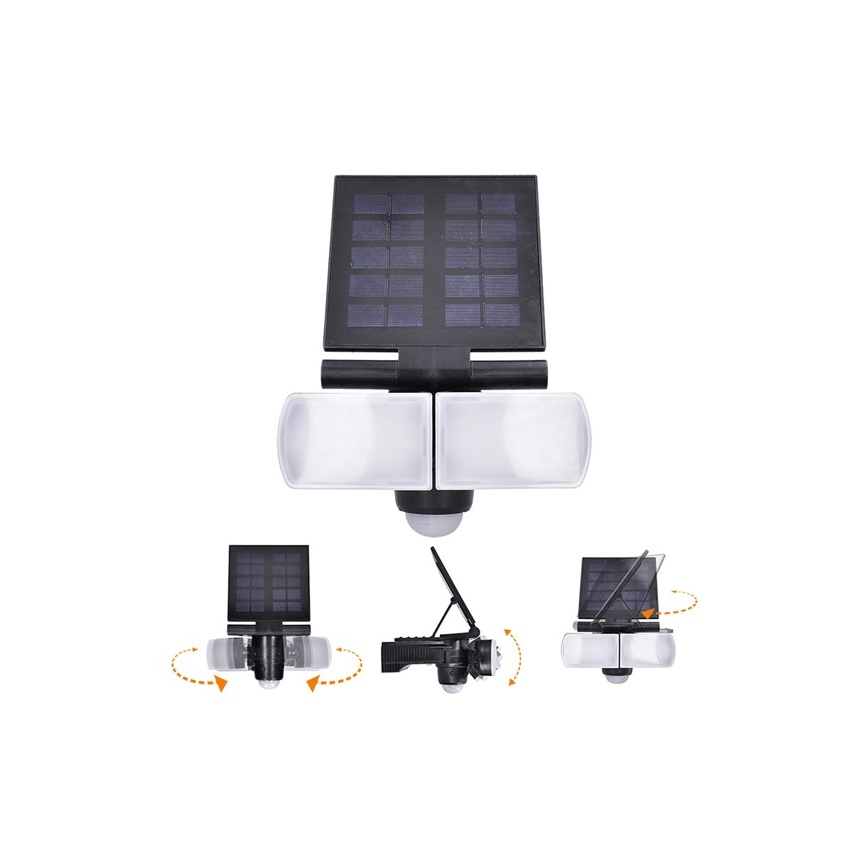 LED Reflector solar con sensor 2000mAh LED/8W/3,7V IP44