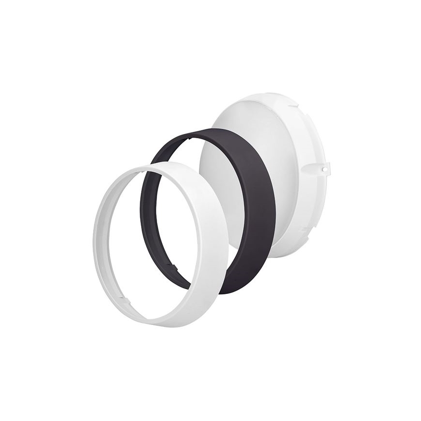 Aplique LED de pared exterior 2 en 1 LED/20W/230V 3000/4000/6500K IP65 Ø 22 cm