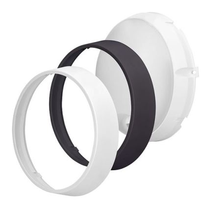 Aplique de pared LED para exterior con sensor 2 en 1, 20 W, 230 V, 3000/4000/6500 K, IP65, Ø 22 cm