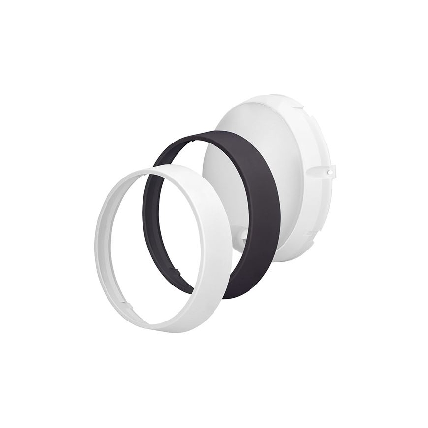 Aplique de pared LED para exterior con sensor 2 en 1, 20 W, 230 V, 3000/4000/6500 K, IP65, Ø 22 cm