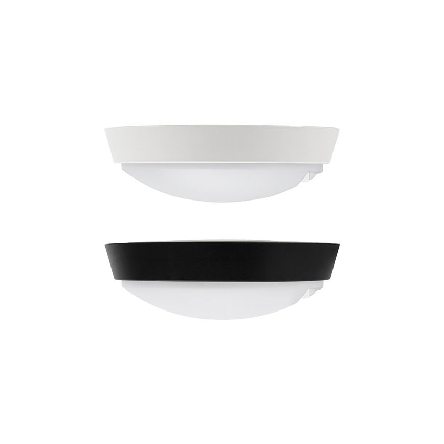 Aplique de pared LED para exterior con sensor 2 en 1, 20 W, 230 V, 3000/4000/6500 K, IP65, Ø 22 cm