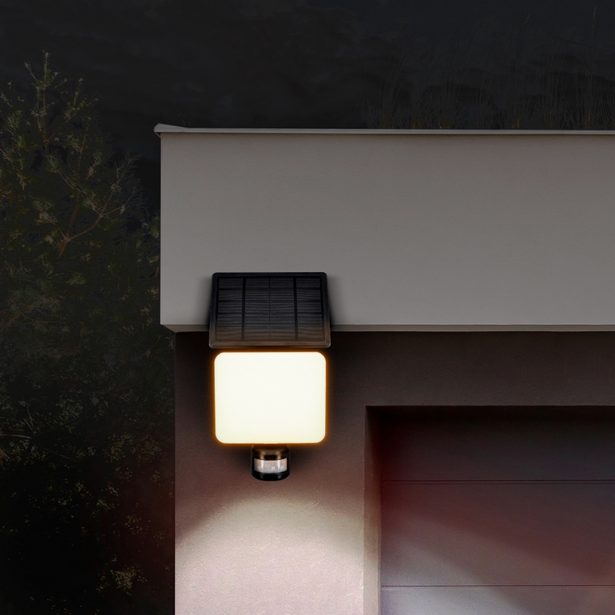 Proyector LED solar con sensor de movimiento LED/11W/3,7V 4400mAh 3000K/4000K/6500K IP54