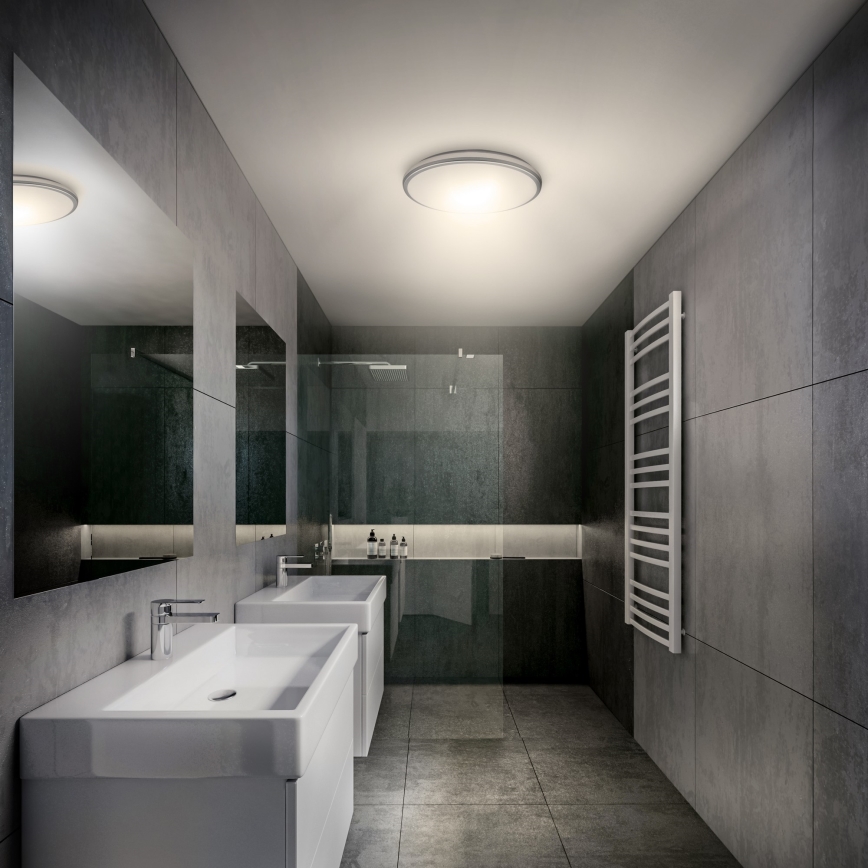 Lámpara de techo LED para baño LED/18W/230V 3000/4000/6500K IP54