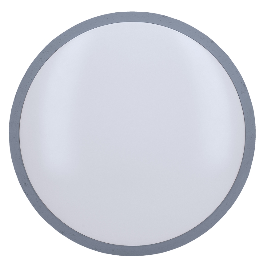 Plafón LED regulable GREY LED/60W/230V 3000-6500K gris diá. 49 cm + control remoto