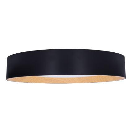 Plafón LED regulable LARIOS LED/48W/230V 3000-6500K diá. 39 cm negro + control remoto