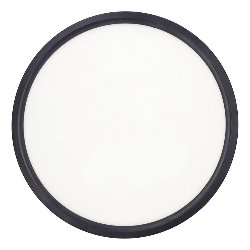 Plafón LED regulable ESTELA LED/36W/230V diá. 30 cm negro + control remoto