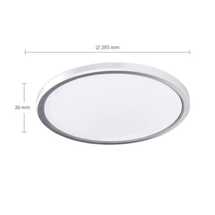 Lámpara de techo LED para baño ACATE LED/24W/230V 3000/4000/6000K Ø 29,3 cm IP54