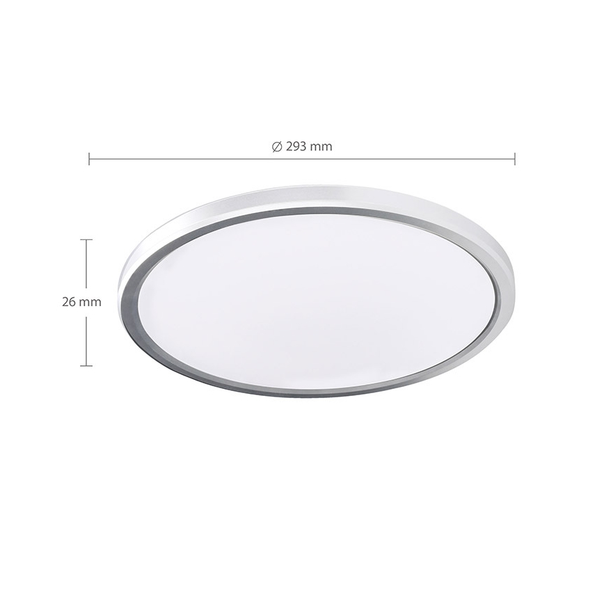Lámpara de techo LED para baño ACATE LED/24W/230V 3000/4000/6000K Ø 29,3 cm IP54