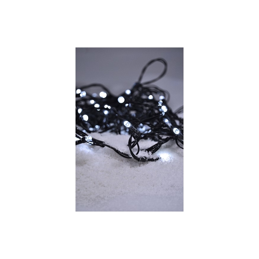 Cadena de luces navideñas LED exterior 100xLED /230V IP44 10m blanco frío