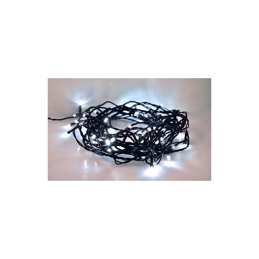 Cadena de luces navideñas LED exterior 100xLED /230V IP44 10m blanco frío