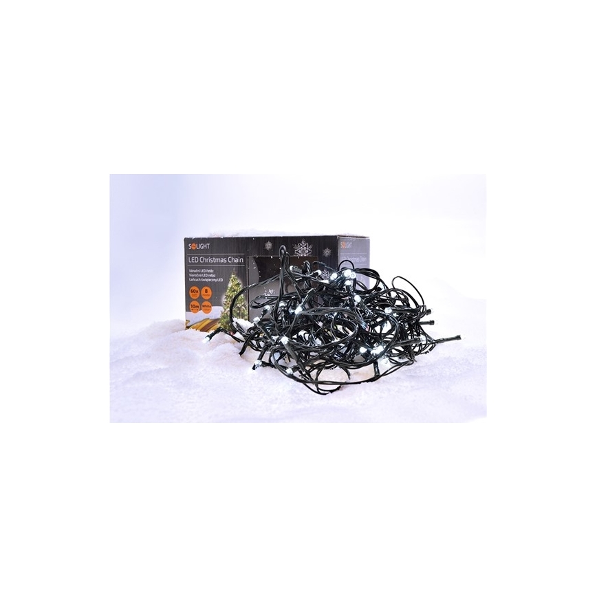 Cadena de luces navideñas LED exterior 100xLED /230V IP44 10m blanco frío