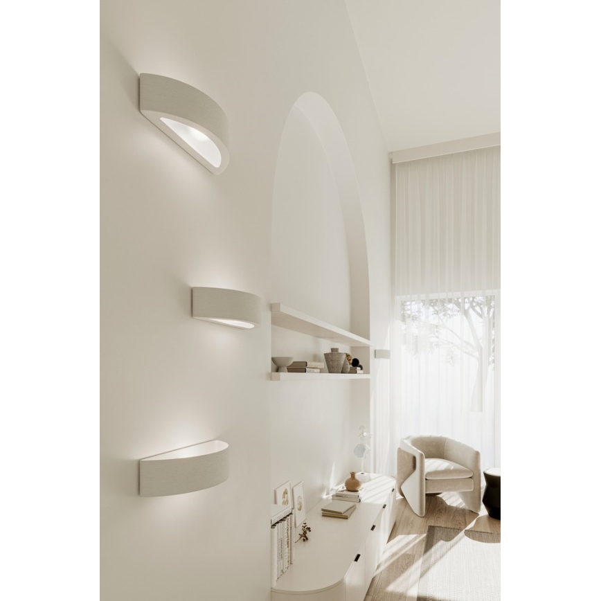 Aplique ATENA 1xE27/60W/230V 40,5 cm blanco