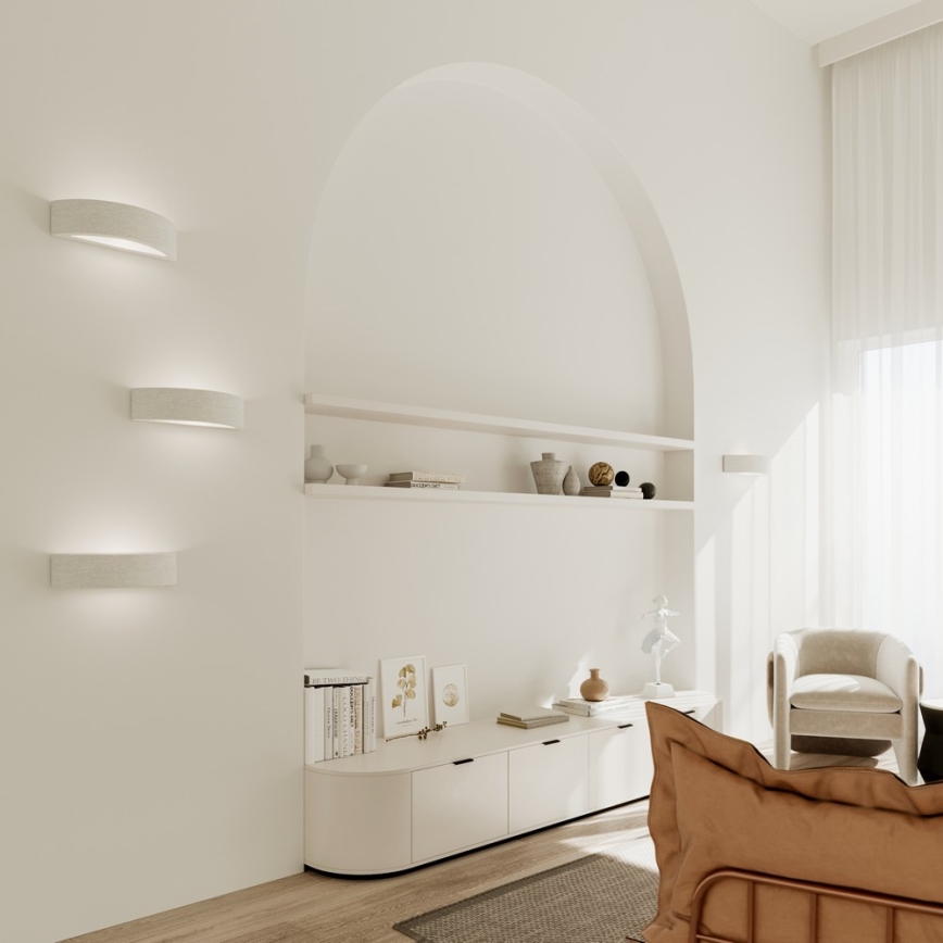 Aplique ATENA 1xE27/60W/230V 40,5 cm blanco