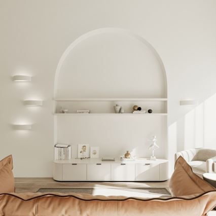 Aplique ATENA 1xE27/60W/230V 40,5 cm blanco
