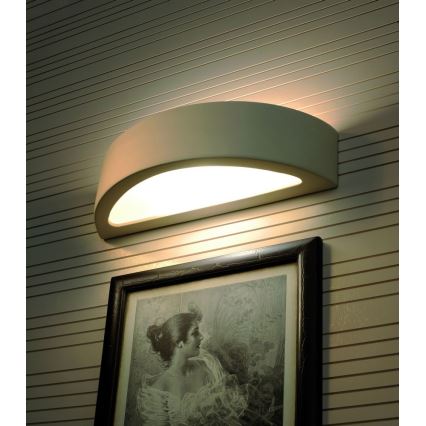 Aplique ATENA 1xE27/60W/230V 40,5 cm blanco