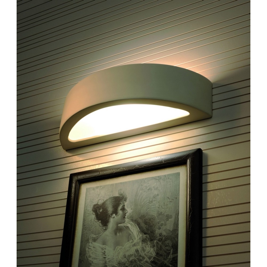 Aplique ATENA 1xE27/60W/230V 40,5 cm blanco