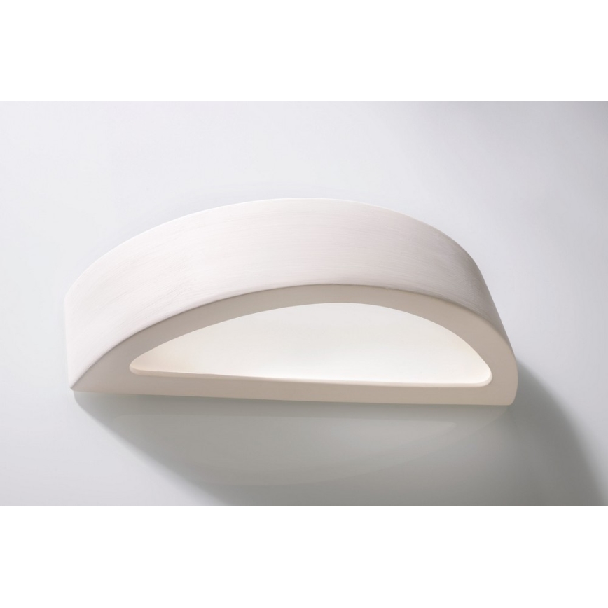 Aplique ATENA 1xE27/60W/230V 40,5 cm blanco