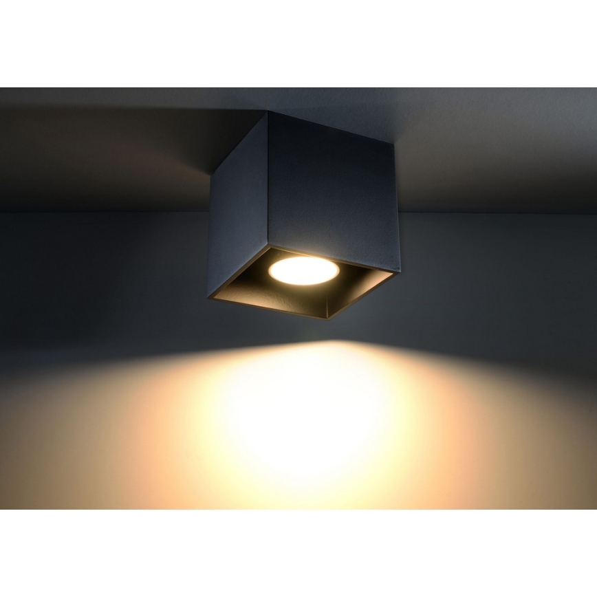 Foco QUAD 1 1xGU10/10W/230V negro