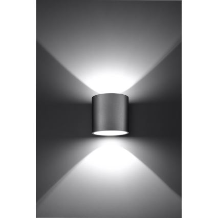Foco de pared ORBIS 1 1xG9/40W/230V gris