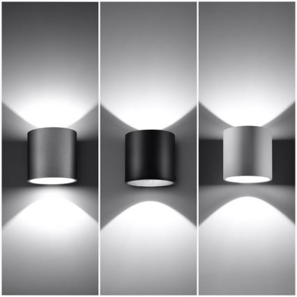 Foco de pared ORBIS 1 1xG9/40W/230V gris