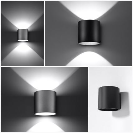 Foco de pared ORBIS 1 1xG9/40W/230V gris