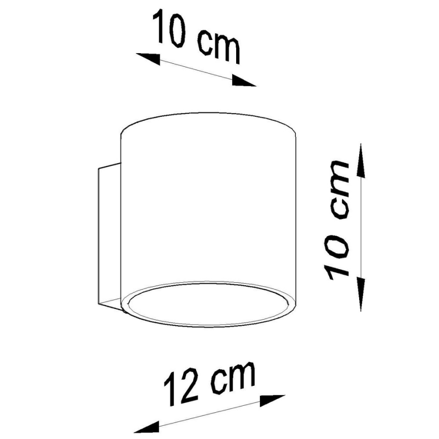 Foco de pared ORBIS 1 1xG9/40W/230V gris