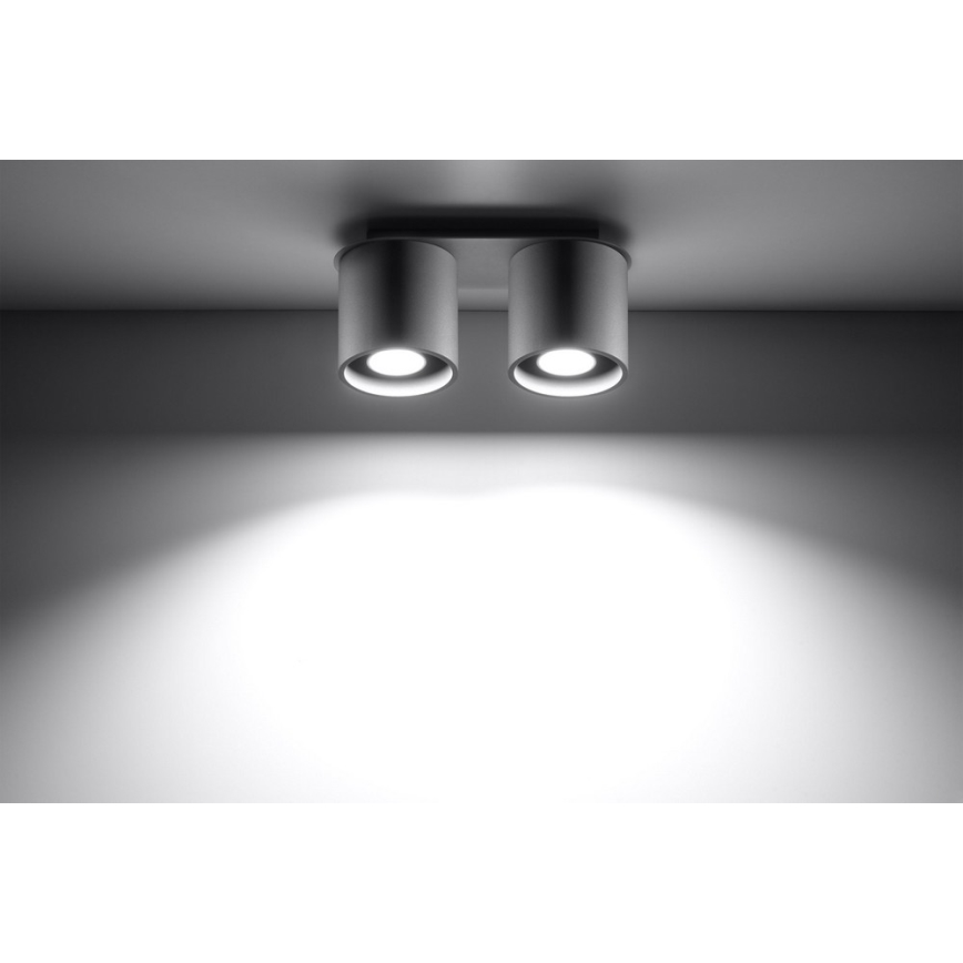 Foco ORBIS 2 2xGU10/40W/230V gris