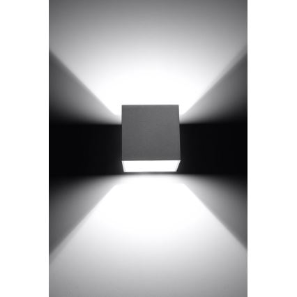 Foco de pared QUAD 1 1xG9/8W/230V gris