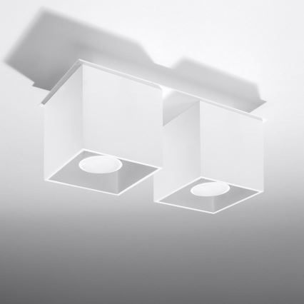 Foco QUAD 2 2xGU10/40W/230V blanco
