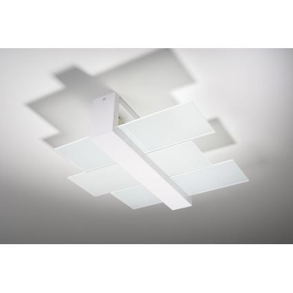 Plafón FENIKS 2 2xE27/60W/230V abedul/haya/blanco