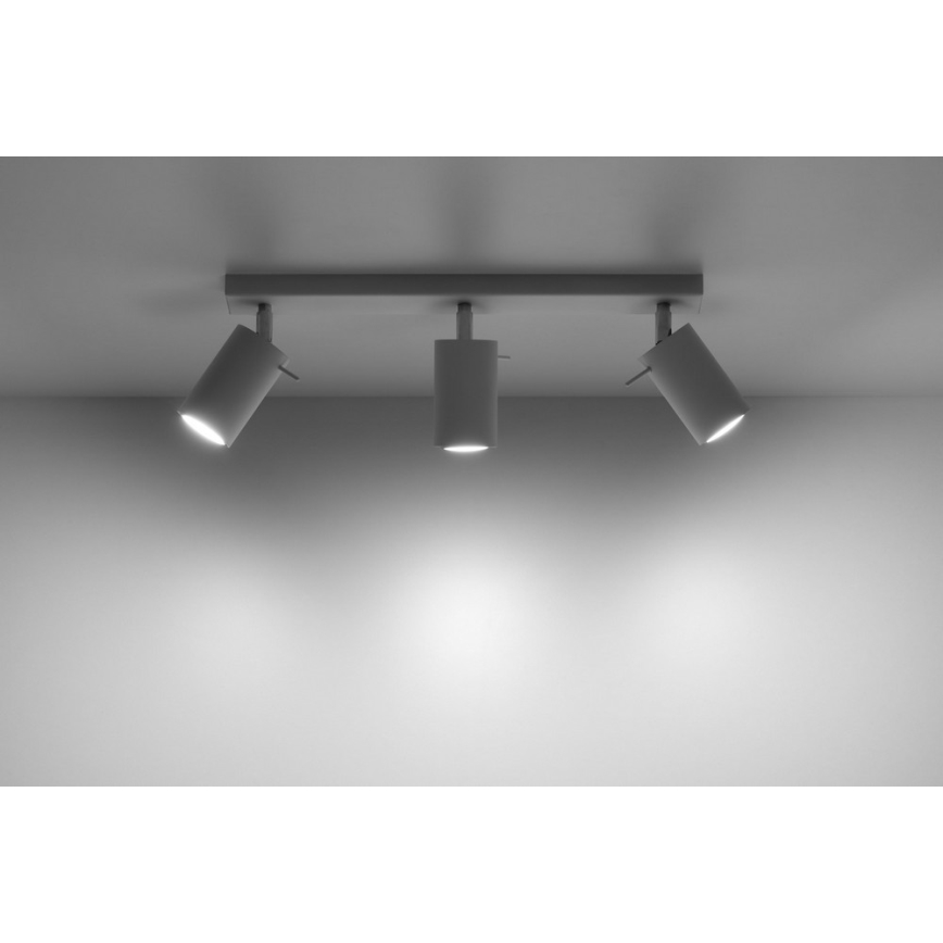 Foco RING 3 3xGU10/10W/230V blanco