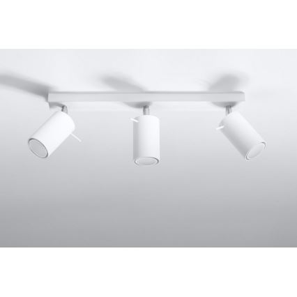 Foco RING 3 3xGU10/10W/230V blanco