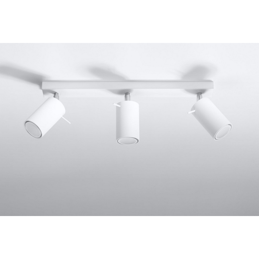 Foco RING 3 3xGU10/10W/230V blanco