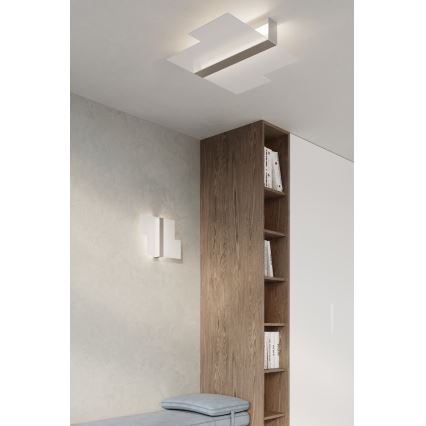 Plafón MASSIMO 2xE27/60W/230V blanco/cromo brillante