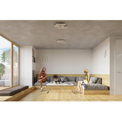 Aplique FABIANO 2xE27/60W/230V blanco/cromo brillante