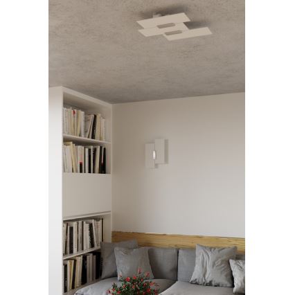 Aplique FABIANO 2xE27/60W/230V blanco/cromo brillante