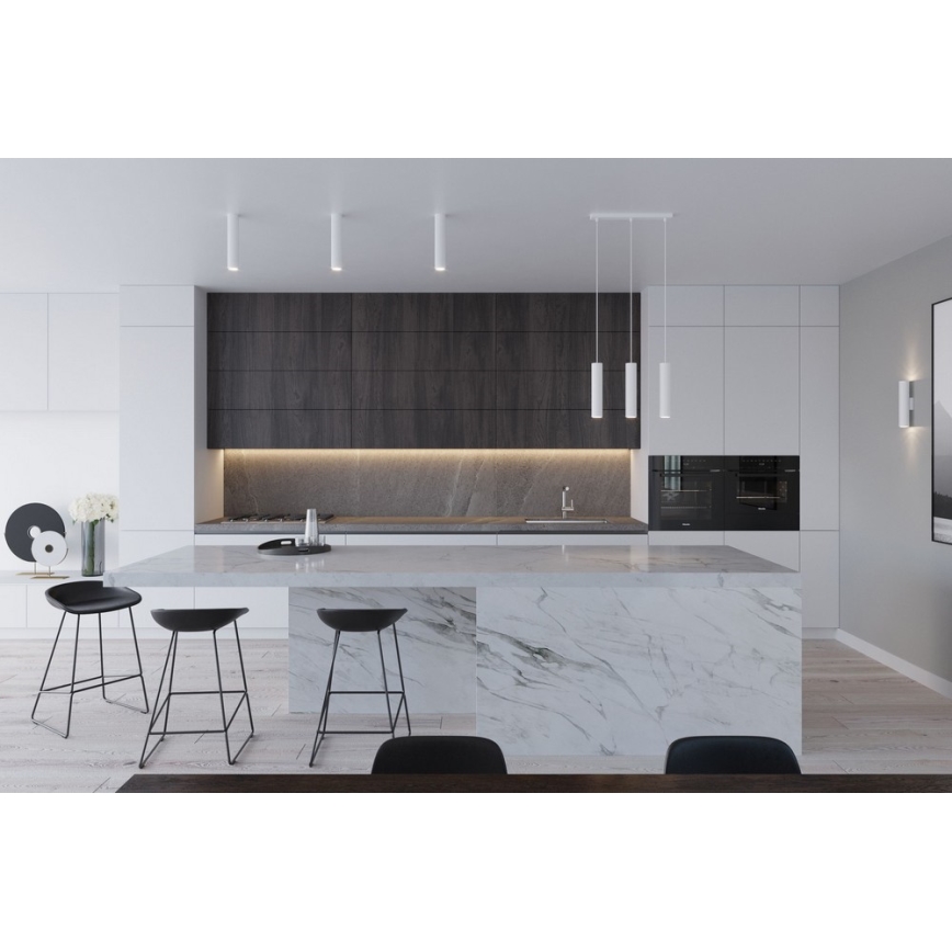 Lámpara colgante LAGOS 3 3xGU10/10W/230V blanco